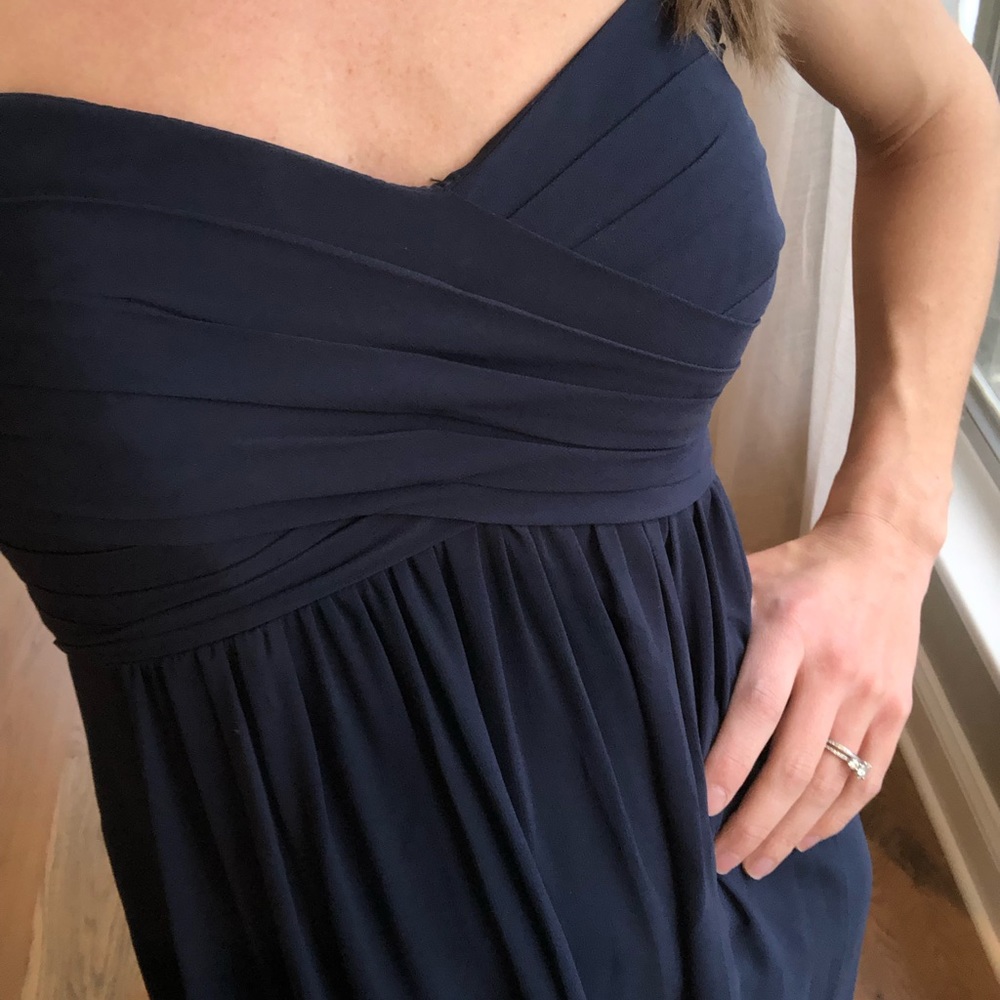 Bill Levkoff Navy Bridesmaid Dress